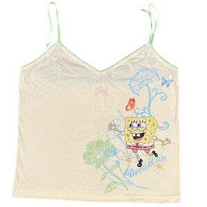 VTG SpongeBob SquarePants DREAM ON cami Tank Top women medium